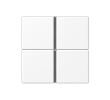 JUNG Набор накладок 4 группы для модулей F40 термопласт белый матовый