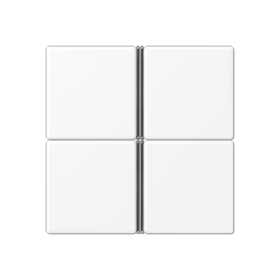 JUNG Набор накладок 4 группы для модулей F40 термопласт белый матовый