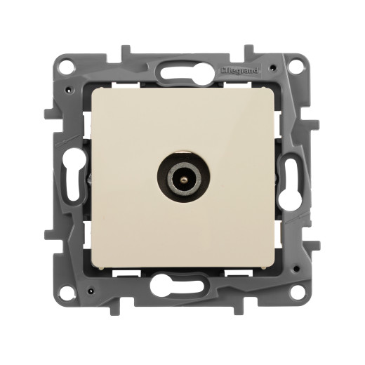 Розетка TV (телевизионная) - Legrand Etika - проходная - слоновая кость