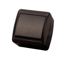 TDM Кнопка звонковая открытой установки IP44 6А шоколад 