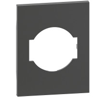 BT Living now Черный Лицевая панель для розеток 2К+З немецкого/итальянского стандарта 3 мод.