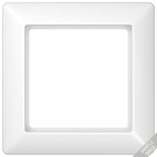 Рамка 2-кратная для вертикальной и горизонтальной установки, термопласт, красная