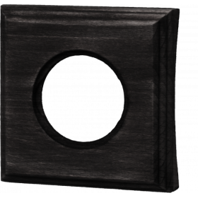 BIRONI Шедель Бук Угольно-черный Рамка 1-ая на бревно 220мм (скрытый монтаж)