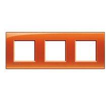 BT LL Оранжевый Рамка прямоугольная, 2+2+2 поста.
