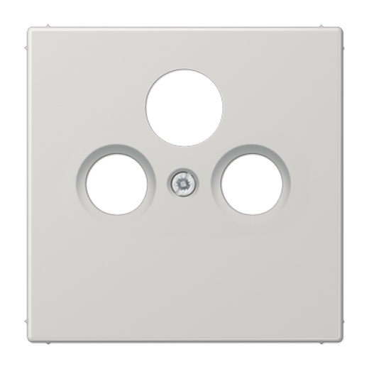 Крышка для SAT-TV-FM-розеток, фиксация винтом, термопласт, светло-серый, LS990