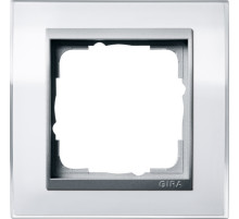 Gira Event Clear Бел/Алюминий Рамка 1-ая