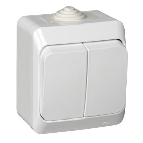 Systeme Electric Этюд наруж Бел Выключатель 2-клавишный IP44