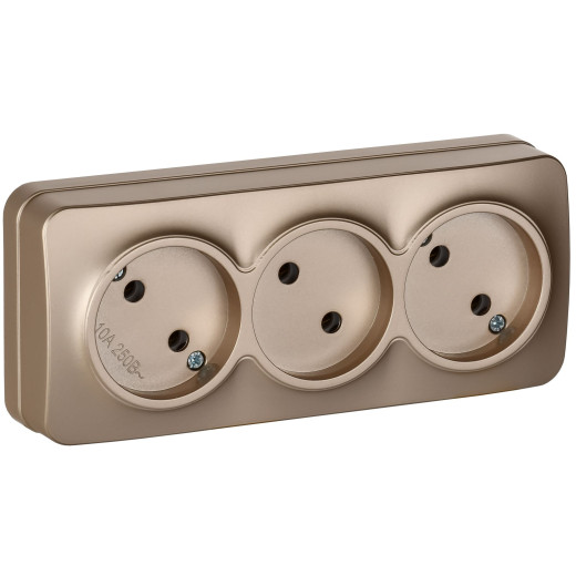 GLORY Роз. 3-я без з/к/ш о/у 10А РС23-2-ХШм шамп. м. IEK