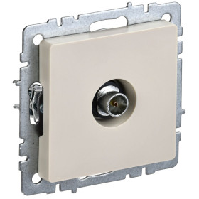 IEK BRITE BASE Бежевый Розетка TV оконечная РТВ11-0-БрКр