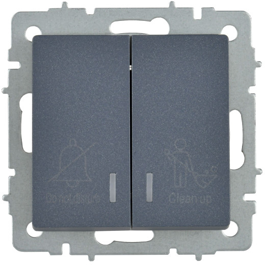 BRITE Выключ. 2-кл. с инд. отел. 10А ВС10-2-9-БрМ мар. IEK