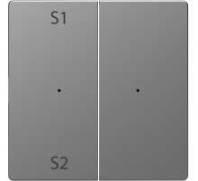 Schneider Electric Merten D-Life Нержавеющая Сталь PlusLink Клавиша 2-ая с S1/S2, пусто
