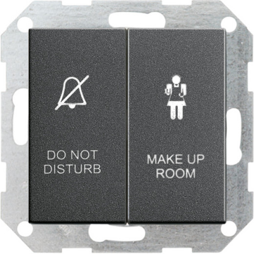 Двухклавишный выключатель в сборе для управления индикатором состояния номера в гостинице