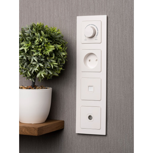 Стокгольм Рамка 4-местная белая EKF PROxima