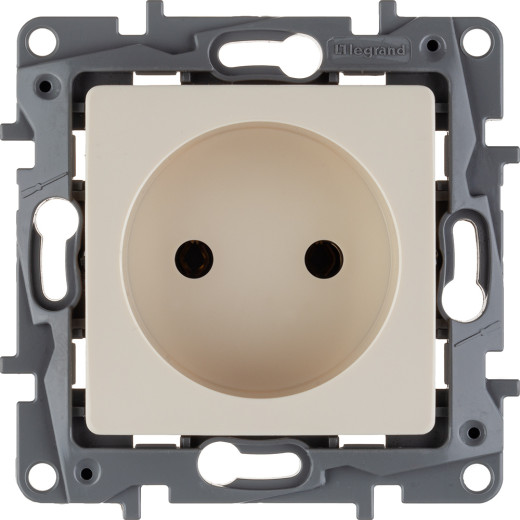 Розетка без заземления - Legrand Etika - без шторок 16А 250В винтовые зажимы - слоновая кость