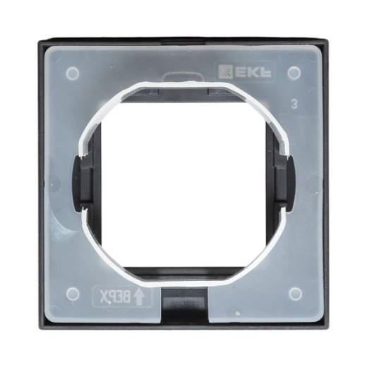 1 - местная рамка, IP44, чёрная, пластик Эпика EKF