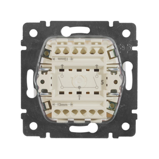 Выключатель двухклавишный - Legrand Valena - 10А 250В схема 5 безвинтовые зажимы - белый