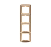 KRANZ DEA Рамка 4-я горизонтальная Золотой Металлик