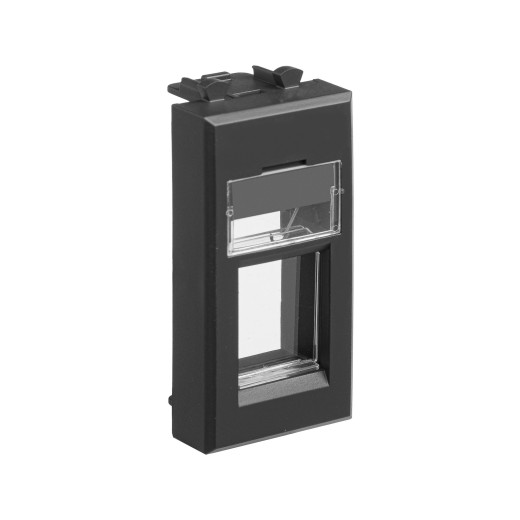 Адаптер для Keystone, Avanti, черный матовый, 1 модуль