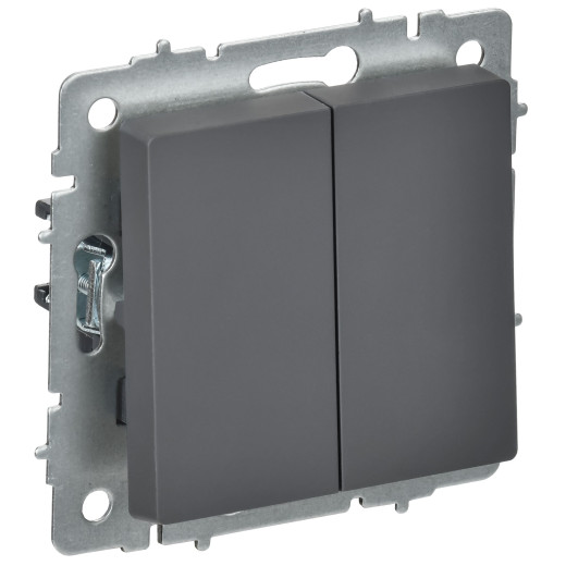 BRITE Выключ. 2-кл. перекр. 10А ВС10-2-3-БрГ граф. IEK