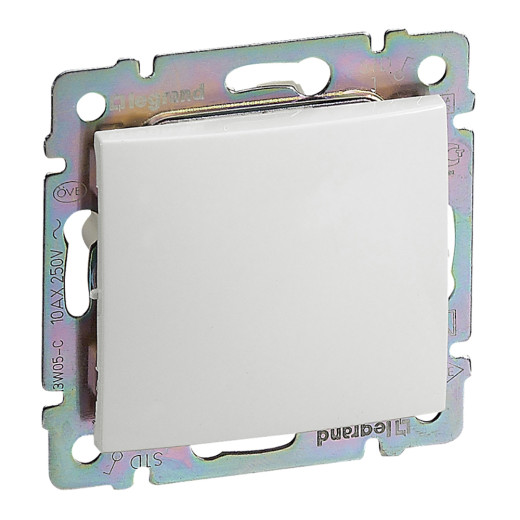 Переключатель одноклавишный - Legrand Valena - 10А 250В схема 6 безвинтовые зажимы - белый