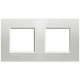 Livinglight Рамка прямоугольная, 2 поста, цвет Серебро