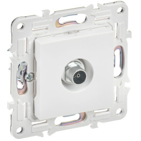 IEK SKANDY Арктический белый Розетка TV оконечная SK-A12W