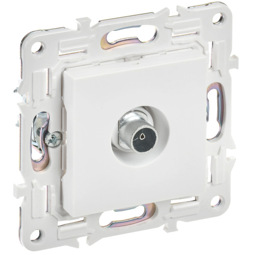 SKANDY Роз. TV оконечная SK-A12W арк. бел. IEK