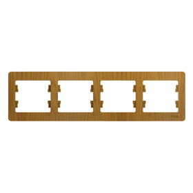 Systeme Electric Glossa Дерево Дуб Рамка 4-ая, горизонтальная