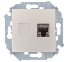 Simon 15 Шампань Розетка компьютерная RJ45 кат.6A (АМР, FTP)