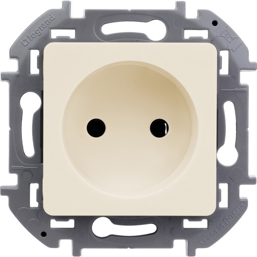 Розетка без заземления - Legrand/Daccord Inspiria - без шторок 16А 250В винтовые зажимы - слоновая кость