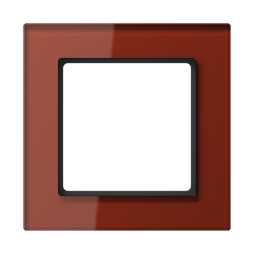 Рамка для вертикальной и горизонтальной установки, 1 пост, стекло, красный, A CREATION