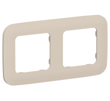 FLITE Рамка 2-мест. РУ-2-А-ФлЛ льн. IEK