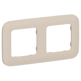 FLITE Рамка 2-мест. РУ-2-А-ФлЛ льн. IEK