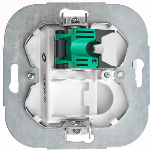 ДУЭТ РОЗЕТКА компьютерная RJ45 кат.5E, механизм, БЕЛЫЙ
