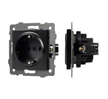 Arlight Механизм электрической розетки SCT-MEU1-PL-BK-V (250V, 16A) (-)