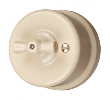 BIRONI Лизетта Керамика Песочное золото Выключатель 1 кл