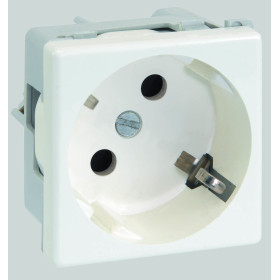 Simon Connect Белая Розетка 2к+з Schuko, 45х45мм