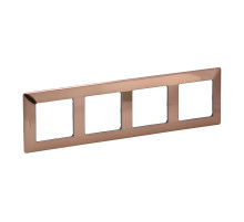 Legrand Valena LIFE Медь Рамка 4-ая.