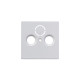Накладка для TV-R-SAT розетки, Future/Axcent/Carat/Династия, белый бархат