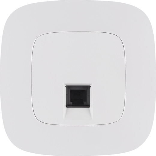 Valena ALLURE.Телефонная розетка RJ11 одиночная.С лицевой панелью.Белая