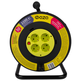 ФАZА Удлинитель CRG-04-5000 (Катушка, 4 х 50) заземл.