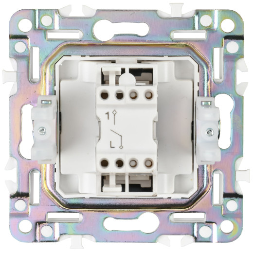 SKANDY Выключ. 1-кл. 10А SK-V01N никель IEK