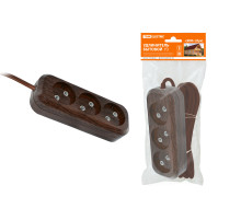 TDM Удлинитель бытовой У3 3 гнезда, 3метра,2П б/з, ПВС 2х0,75мм2 