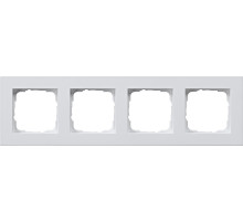 Gira Белый Рамка 4-ая заподлицо