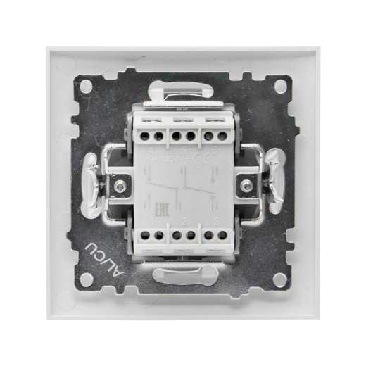 Валенсия выключатель 2-кл. 10А белый проходной EKF PROxima