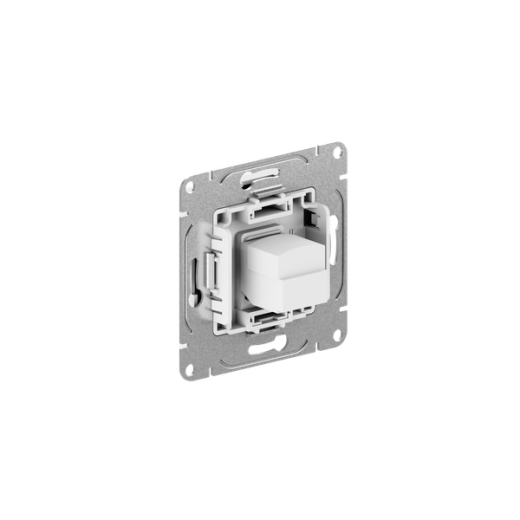 Механизм розетки RJ45 (cat5), белый Эпика EKF