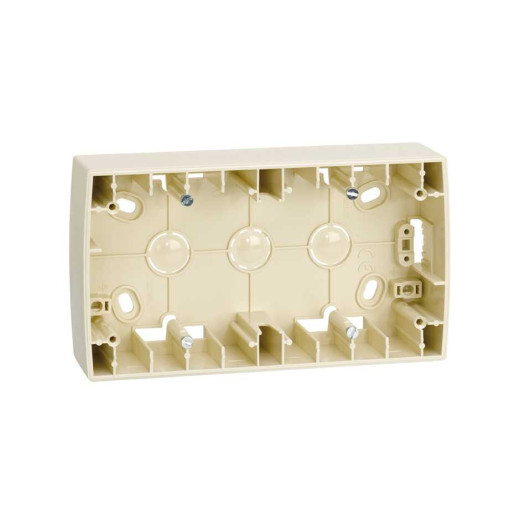 Коробка наружной установки на 2 поста,  89х158х37 mm, S82, сл.кость