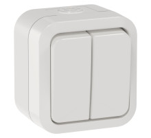 TORS Выключ. двухкл. 10А IP55 TS305 белый IEK