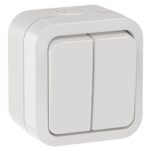 TORS Выключ. двухкл. 10А IP55 TS305 белый IEK