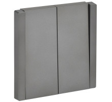 IEK FORTE&PIANO Сталь Выключатель 2-кл перекрестный 10А FP509